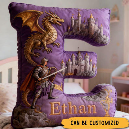 Personalized Graphic 3D Print Magic Game Letter Pillow for Game Lovers Plush Pillow Christmas Birthday Gift for Kids