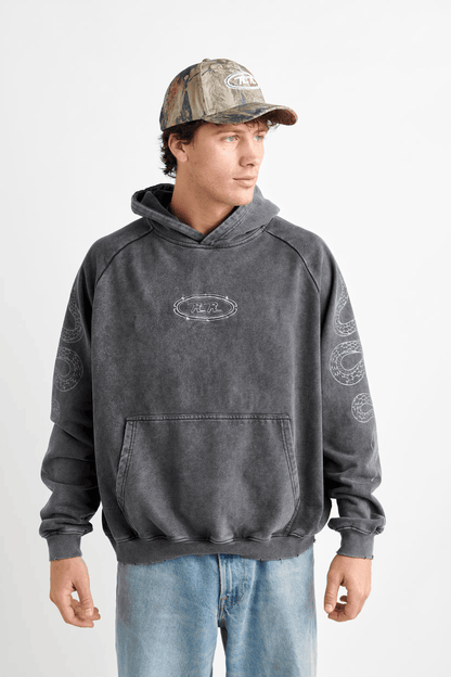 Rob Rausch Merch Vintage Faded Snake Hoodie Gifts For Dudes -Mouldkingstore