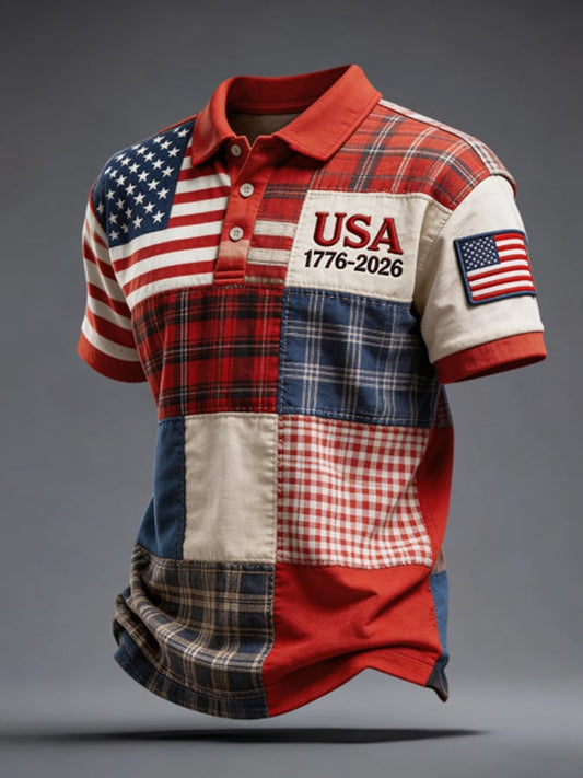 America 250Th Anniversary Polo Shirt 1776 2026 Merch Best 4Th Of July Clothes Ideas Gift