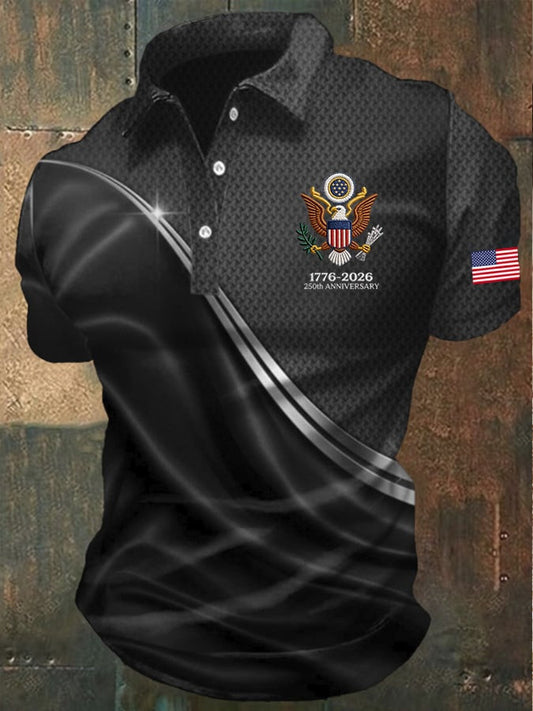 America 250Th Anniversary Polo Shirt 1776 2026 Merch Fourth Of July Apparel Ideas Gift