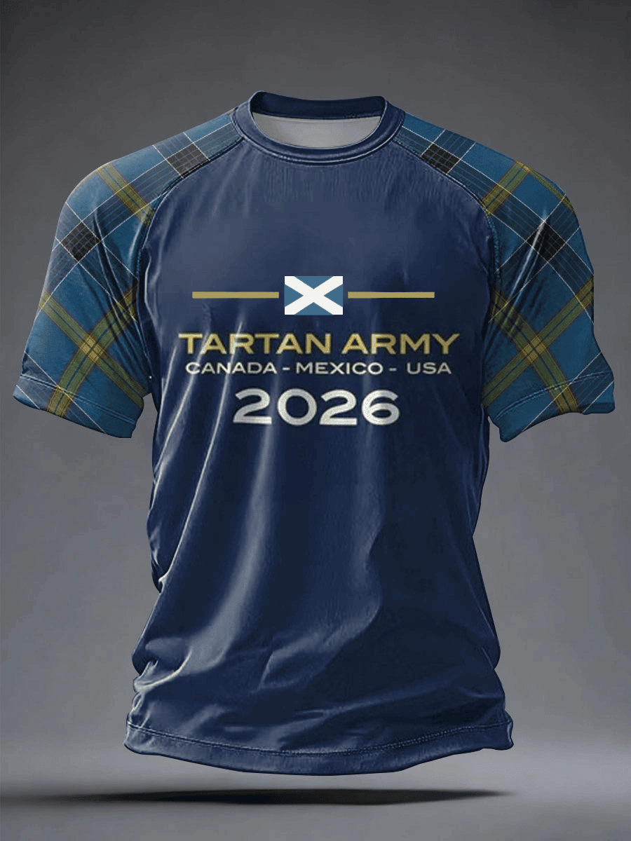 Scotland Soccer 2026 World Cup T-Shirt Tartan Army Scotland Football Merch Gifts For Fans