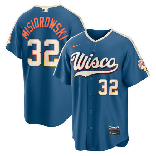 #32 Jacob Misiorowski Milwaukee Brewers 2026 City Connect Jersey MLB Shop Brewers Merch