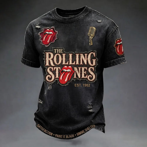 The Rolling Stones Merch Vintage Distressed Est 1962 Classic Rock T-Shirt Father_s Day Gift