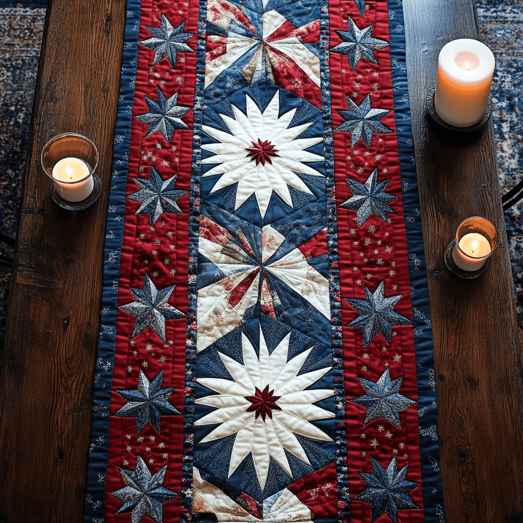 Glory Runner Quilted Table Runner NCU0VH4222