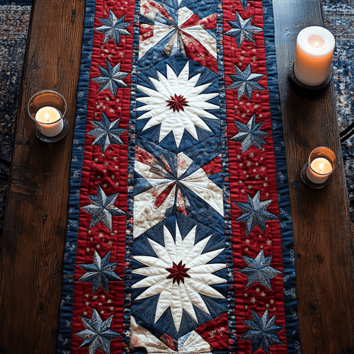 Glory Runner Quilted Table Runner NCU0VH4222