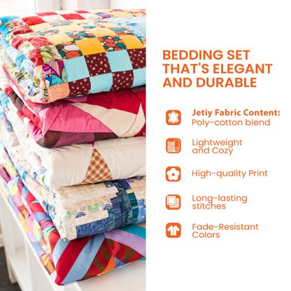 Classic Patriotic Americana 3-Piece Quilted Bedding Set GFTOHD1695