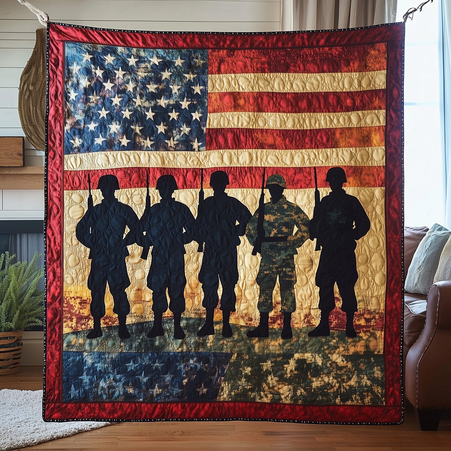 Stars of Honor Quilted Blanket GFTOTP7086