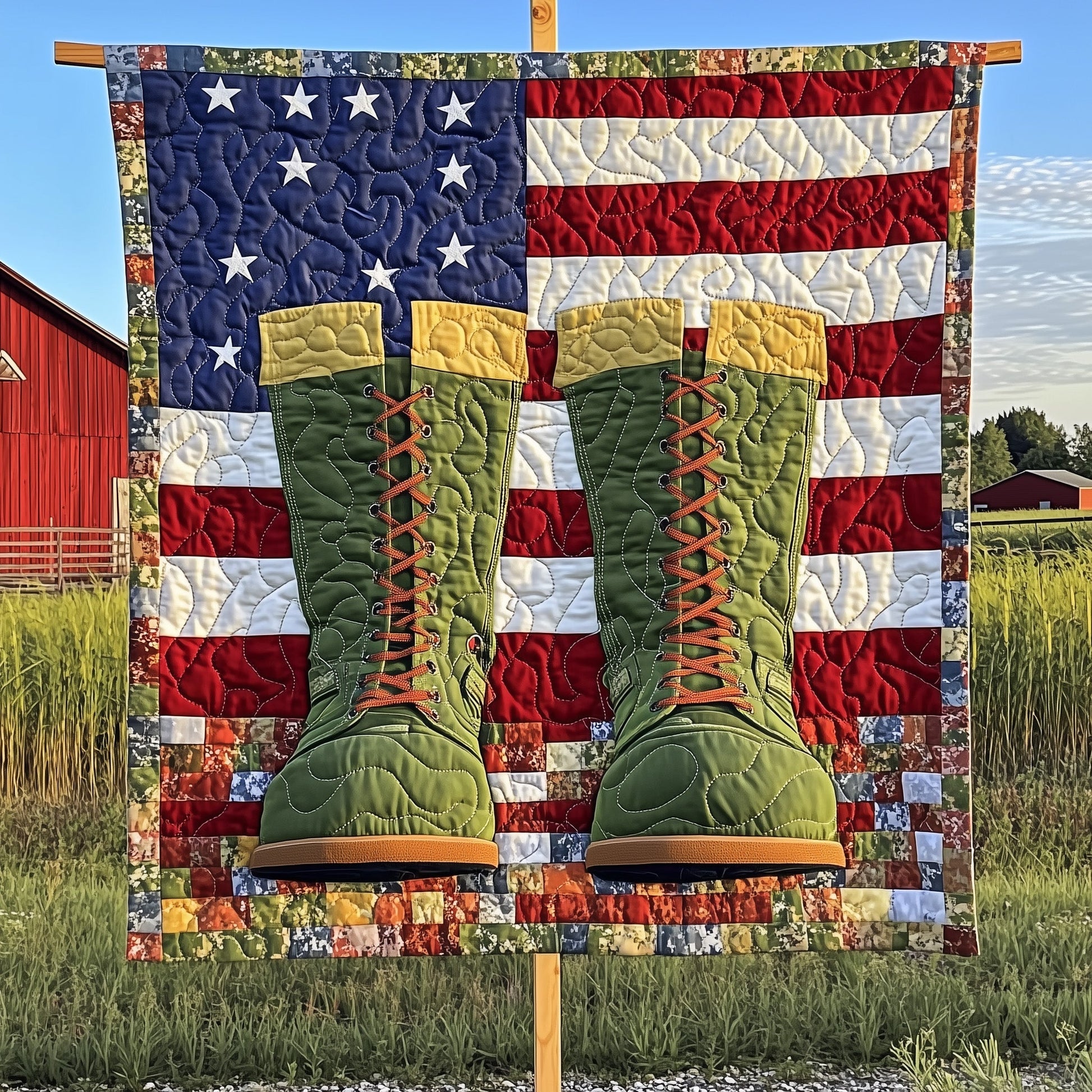 Stars of Honor Quilted Blanket GFTOTP7081