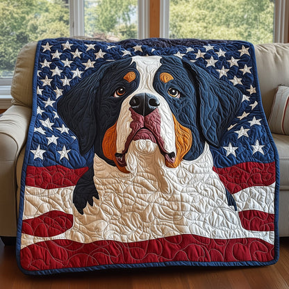 Patriotic Berner Quilted Blanket GFTOAB4149