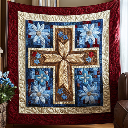 Cross of Liberty Quilted Blanket GFTOTP6337