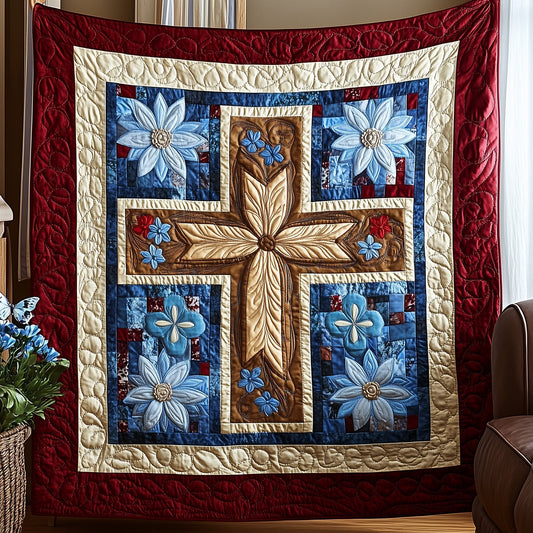 Cross of Liberty Quilted Blanket GFTOTP6337