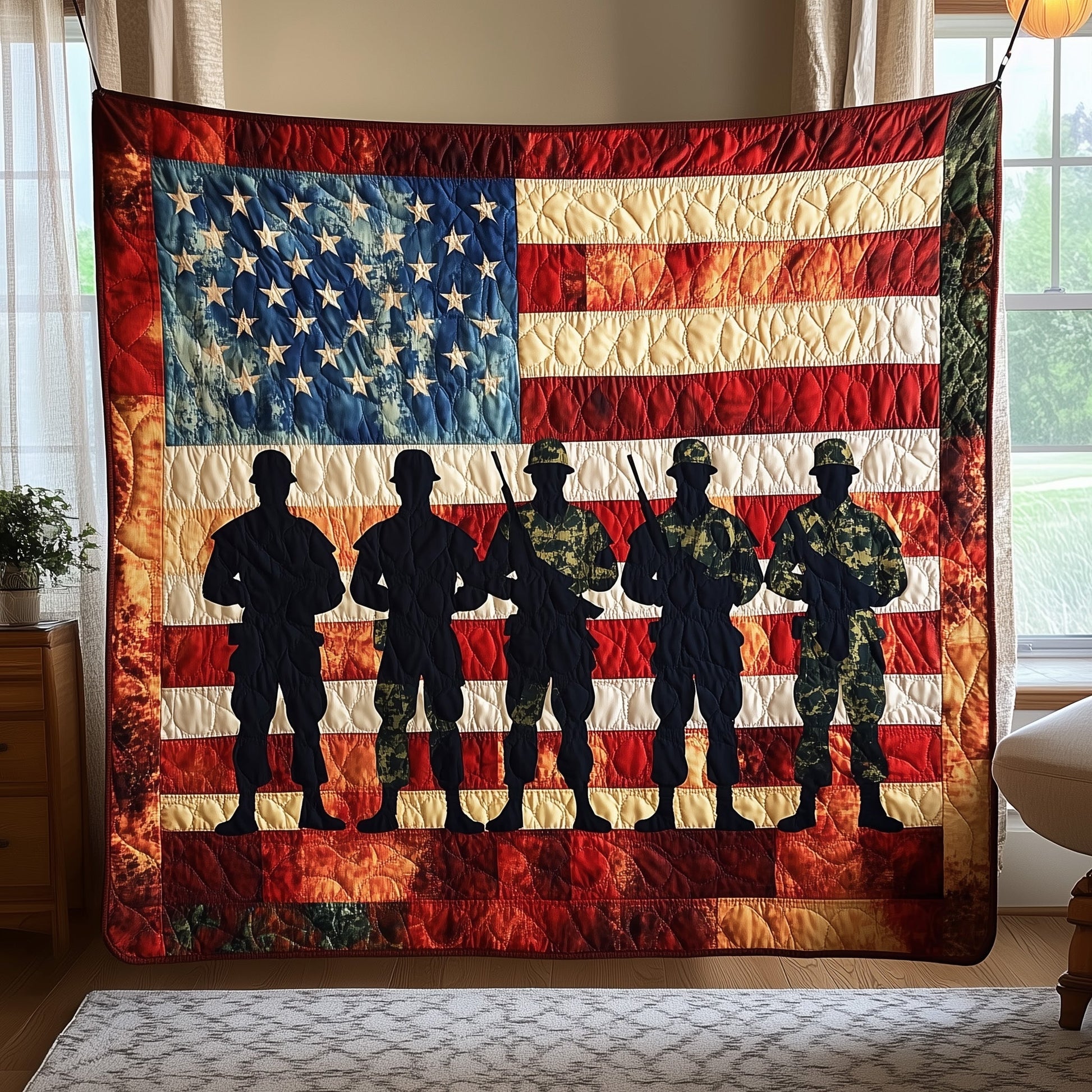 Stars of Honor Quilted Blanket GFTOTP7085