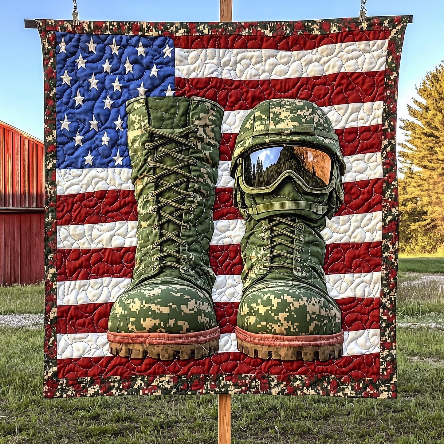 Stars of Honor Quilted Blanket GFTOTP7083