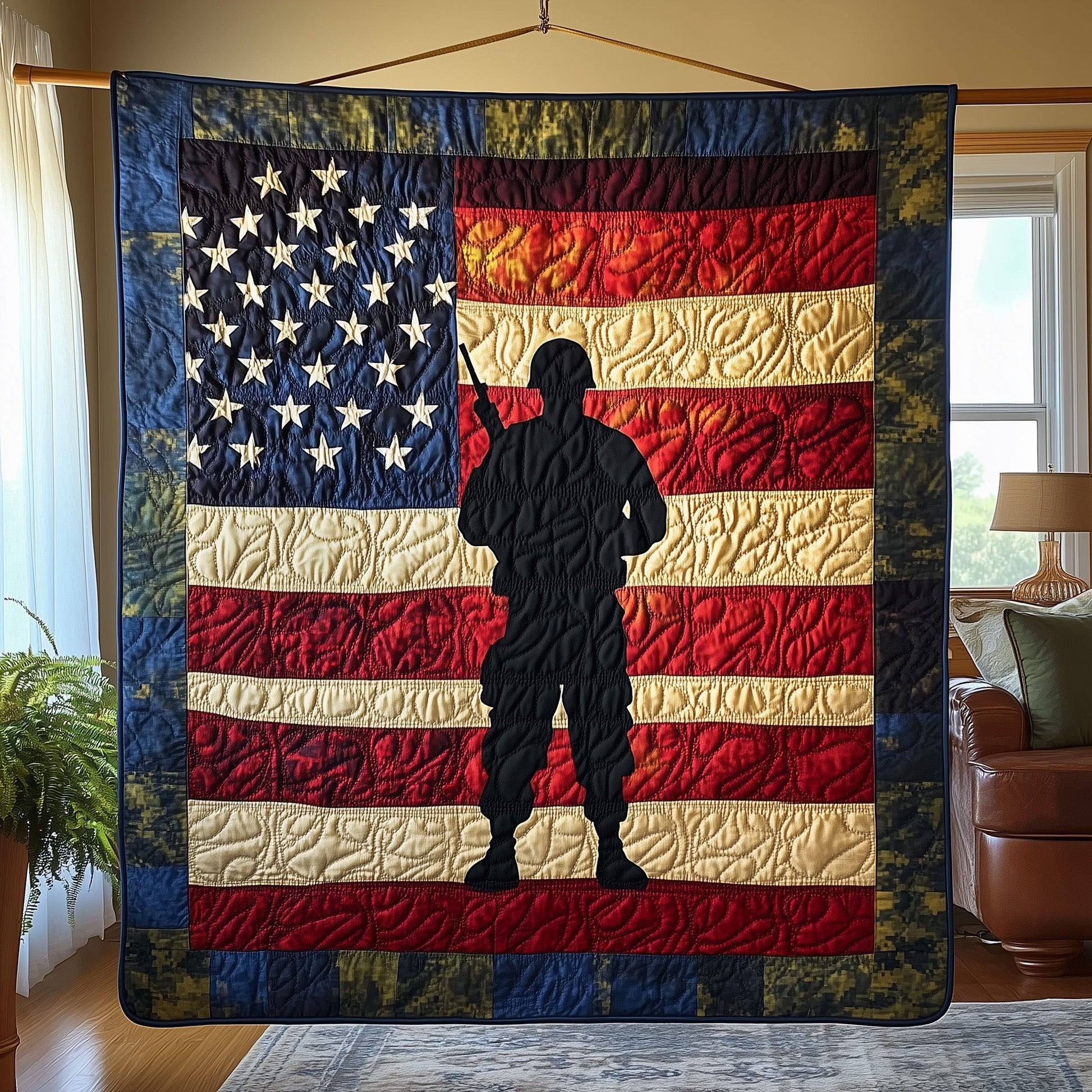 Stars of Honor Quilted Blanket GFTOTP7087