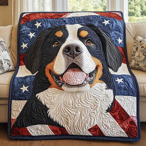 Patriotic Berner Quilted Blanket GFTOAB4148