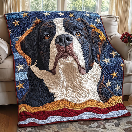 Patriotic Berner Quilted Blanket GFTOAB4147