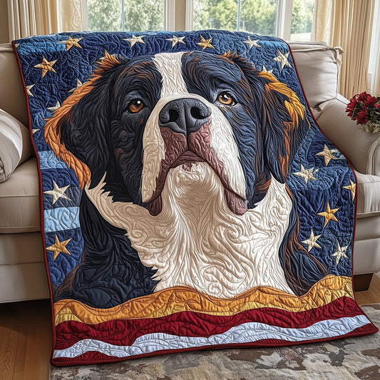 Patriotic Berner Quilted Blanket GFTOAB4147