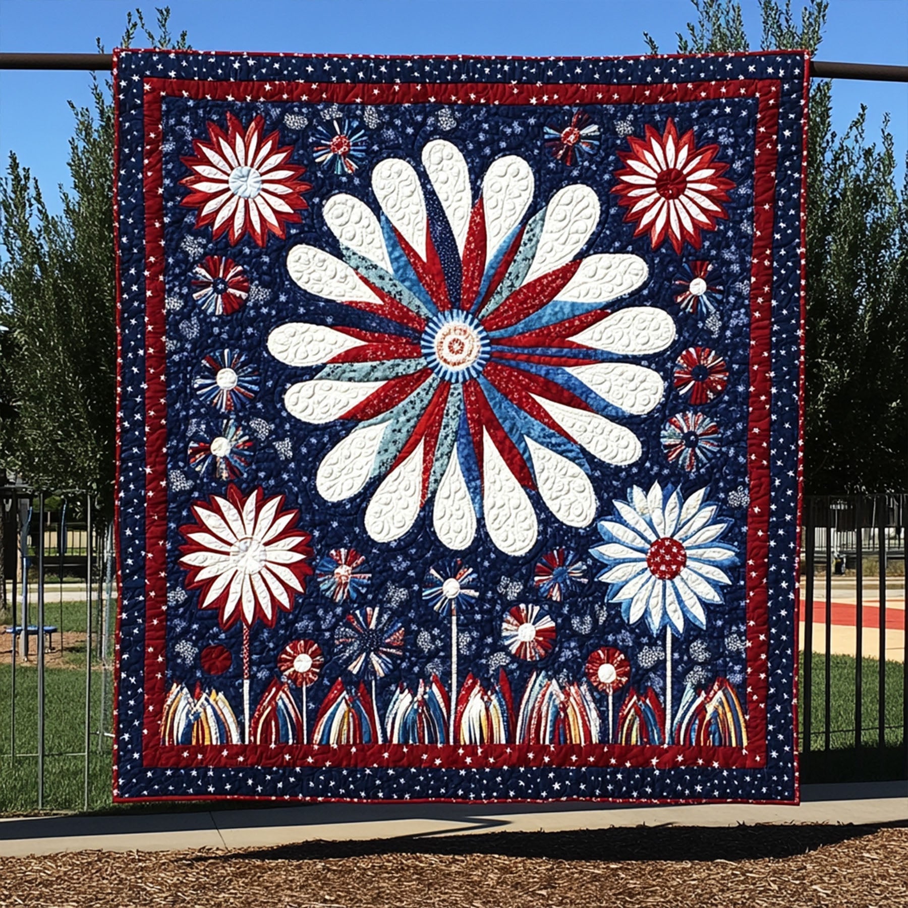 Independence Blaze Quilted Blanket NCU0PT4491