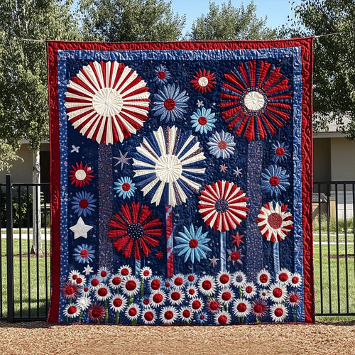 Explosions of Freedom Quilted Blanket NCU0PT4488