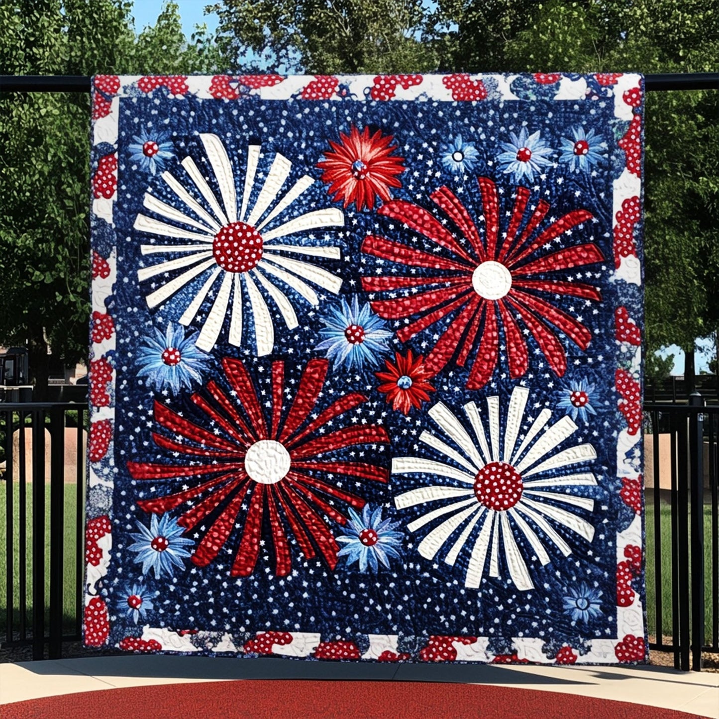 American Sparkle Quilted Blanket NCU0PT4487