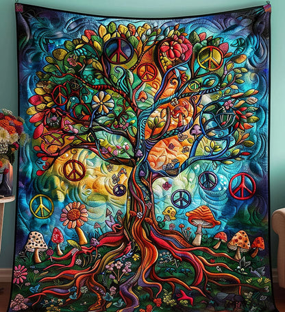 Peace Of Life Quilted Blanket NCU0PT476