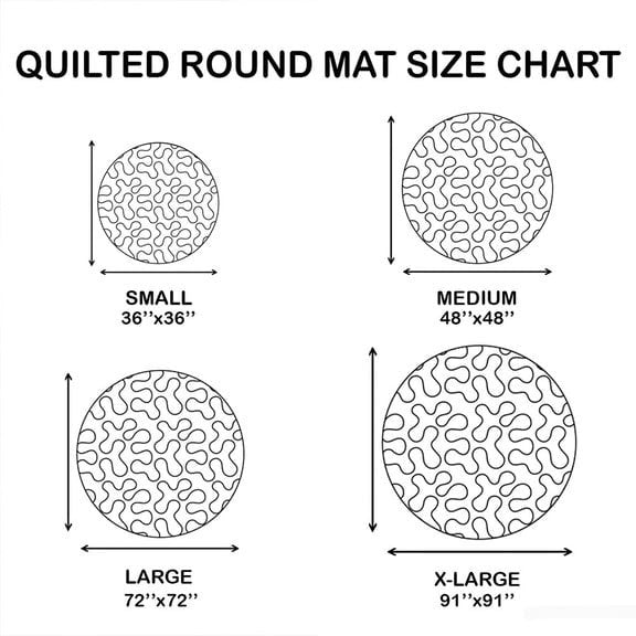 Ancient Feathers Quilted Round Mat NCU0PT7435