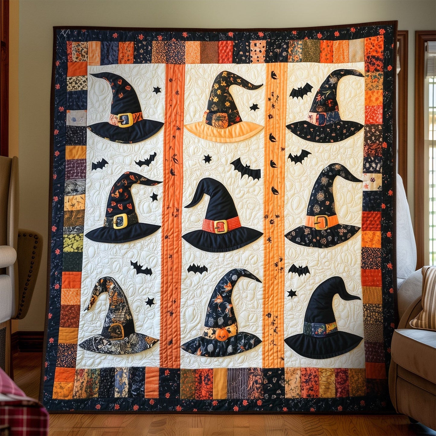 Spellbound Hats Quilted Blanket NCU0TH1543