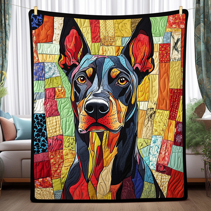 Doberman Quilted Blanket GFTOAB1081