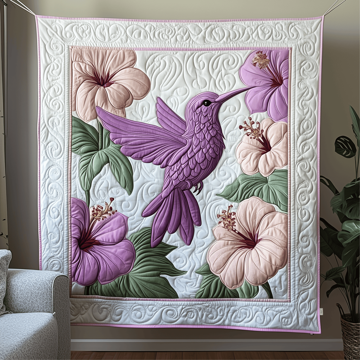 Hummingbird Quilted Blanket GFTOTP582