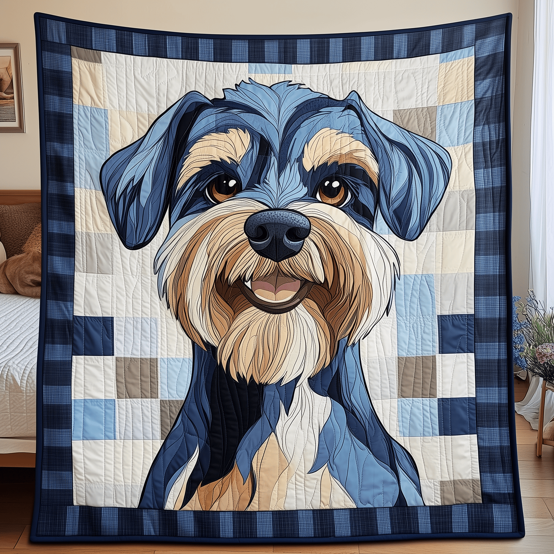 Schnauzer Quilted Blanket GFTOAB291