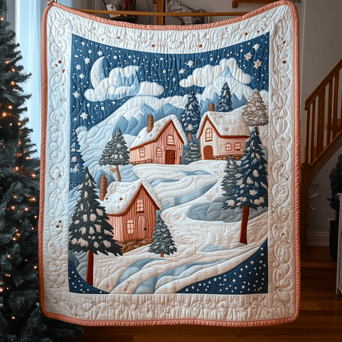 Christmas Village Quilted Blanket GFTOAB999