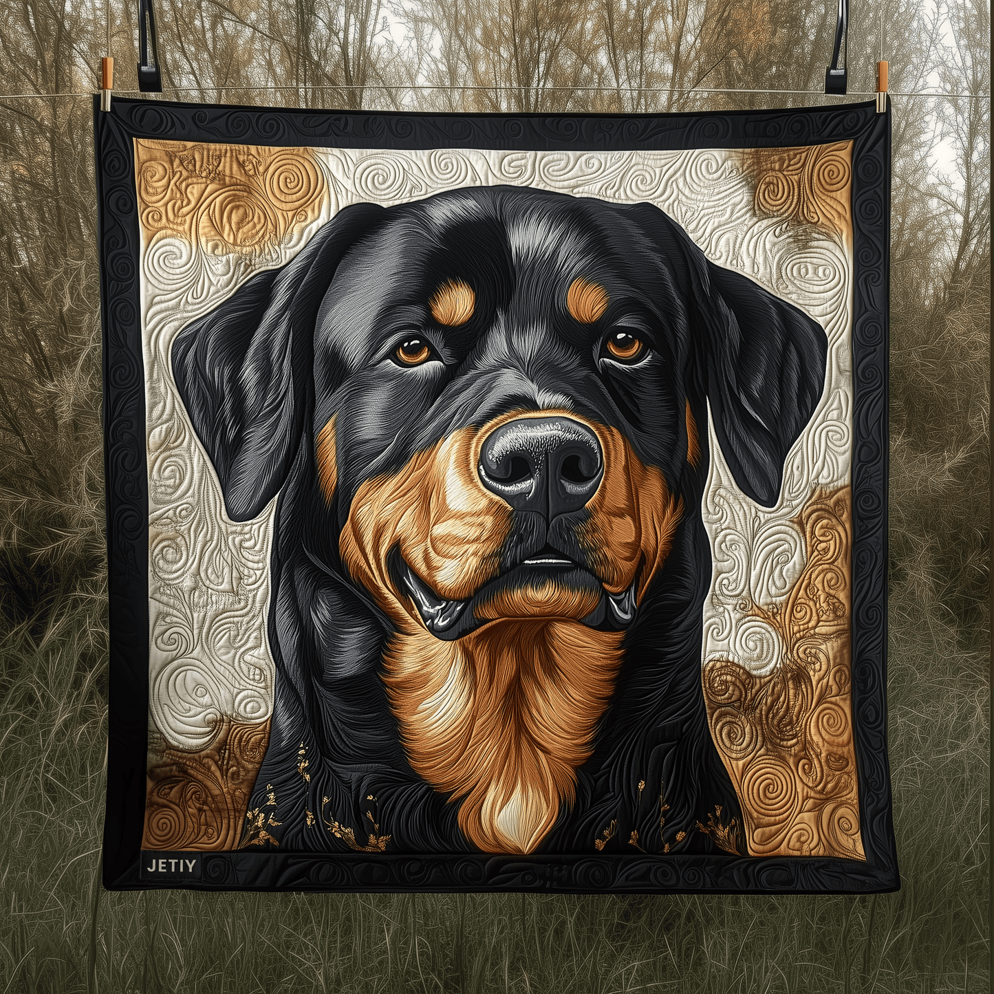 Rottweiler Quilted Blanket GFTOAB791