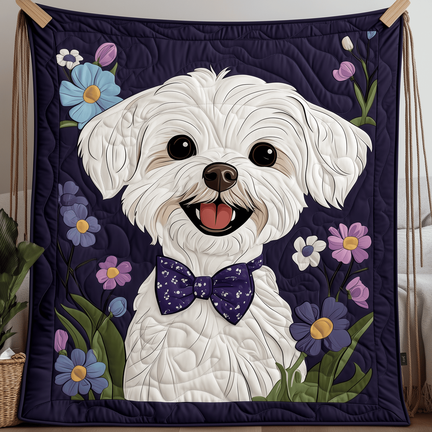 Maltese Quilted Blanket GFTOAB543