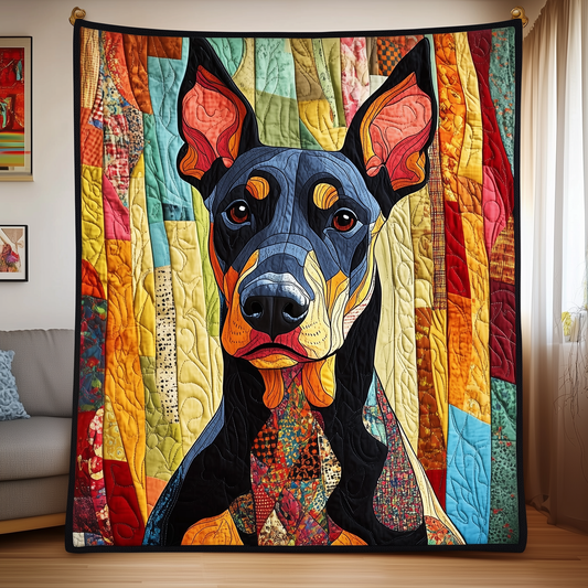 Doberman Quilted Blanket GFTOAB1082