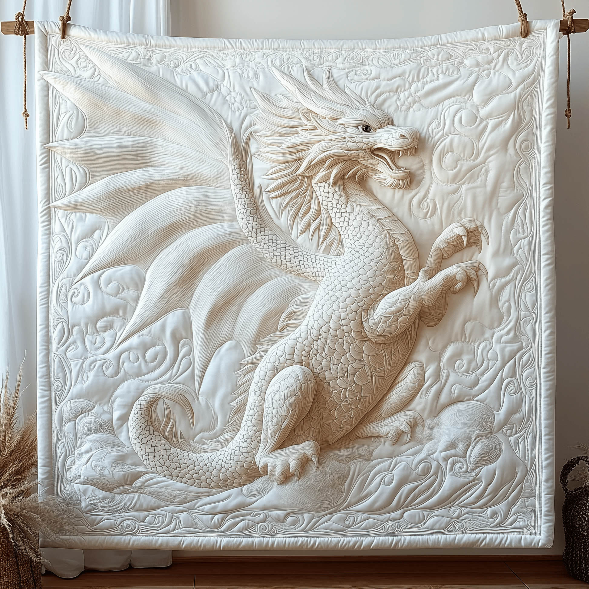 Majestic Dragon Quilted Blanket GFTOTP1358