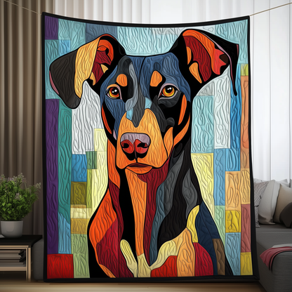 Doberman Quilted Blanket GFTOAB1076