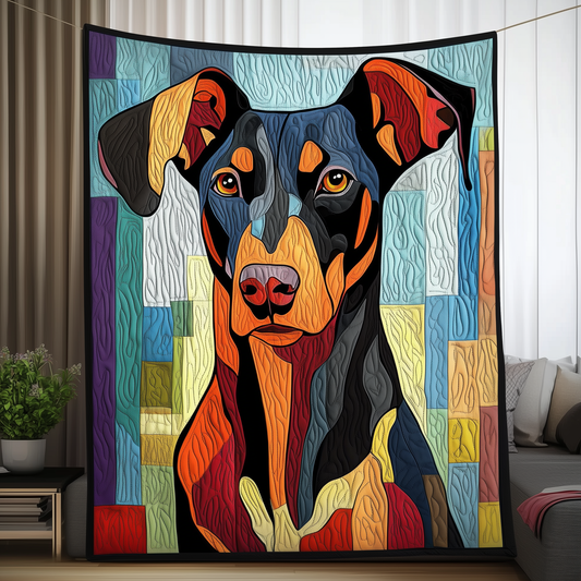 Doberman Quilted Blanket GFTOAB1076