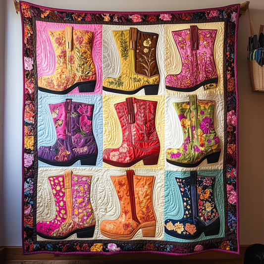 Cowboy Boot Quilted Blanket GFTONL1184