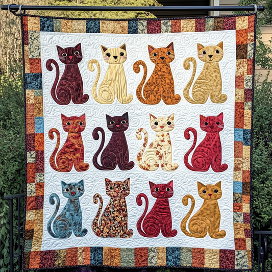 Funky Cat Quilted Blanket GFTOHD403