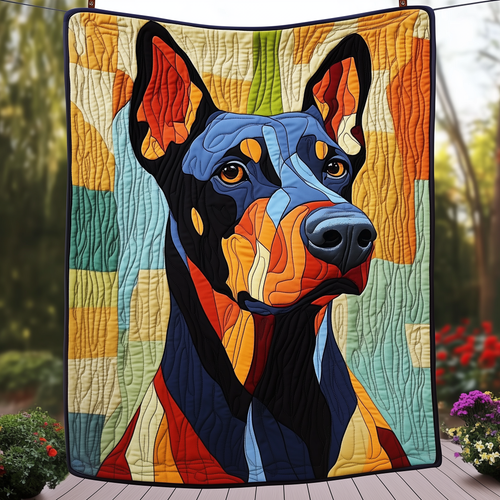 Doberman Quilted Blanket GFTOAB1075