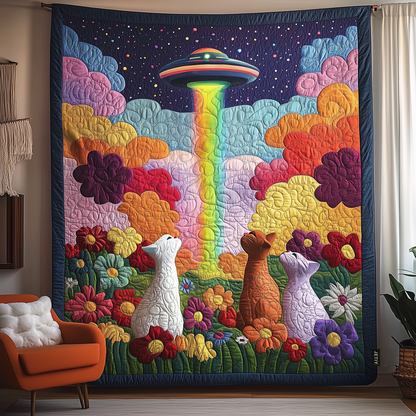 Galactic Whiskers Quilted Blanket GFTOHD901