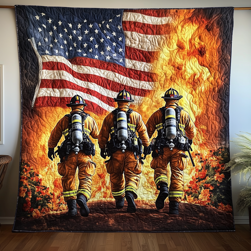 American Firefighter Quilted Blanket GFTONL1464