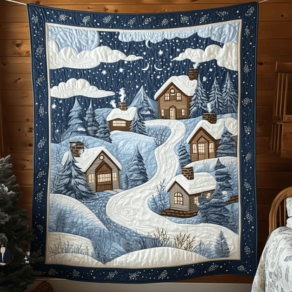 Christmas Village Quilted Blanket GFTOAB997