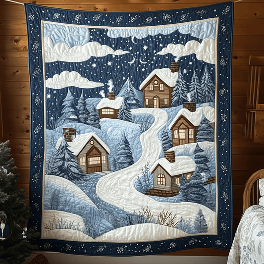 Christmas Village Quilted Blanket GFTOAB997
