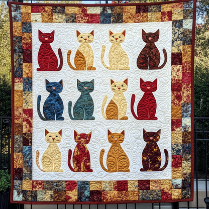 Funky Cat Quilted Blanket GFTOHD405