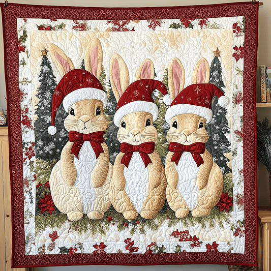 Joyful Rabbit Quilted Blanket GFTOHD1039