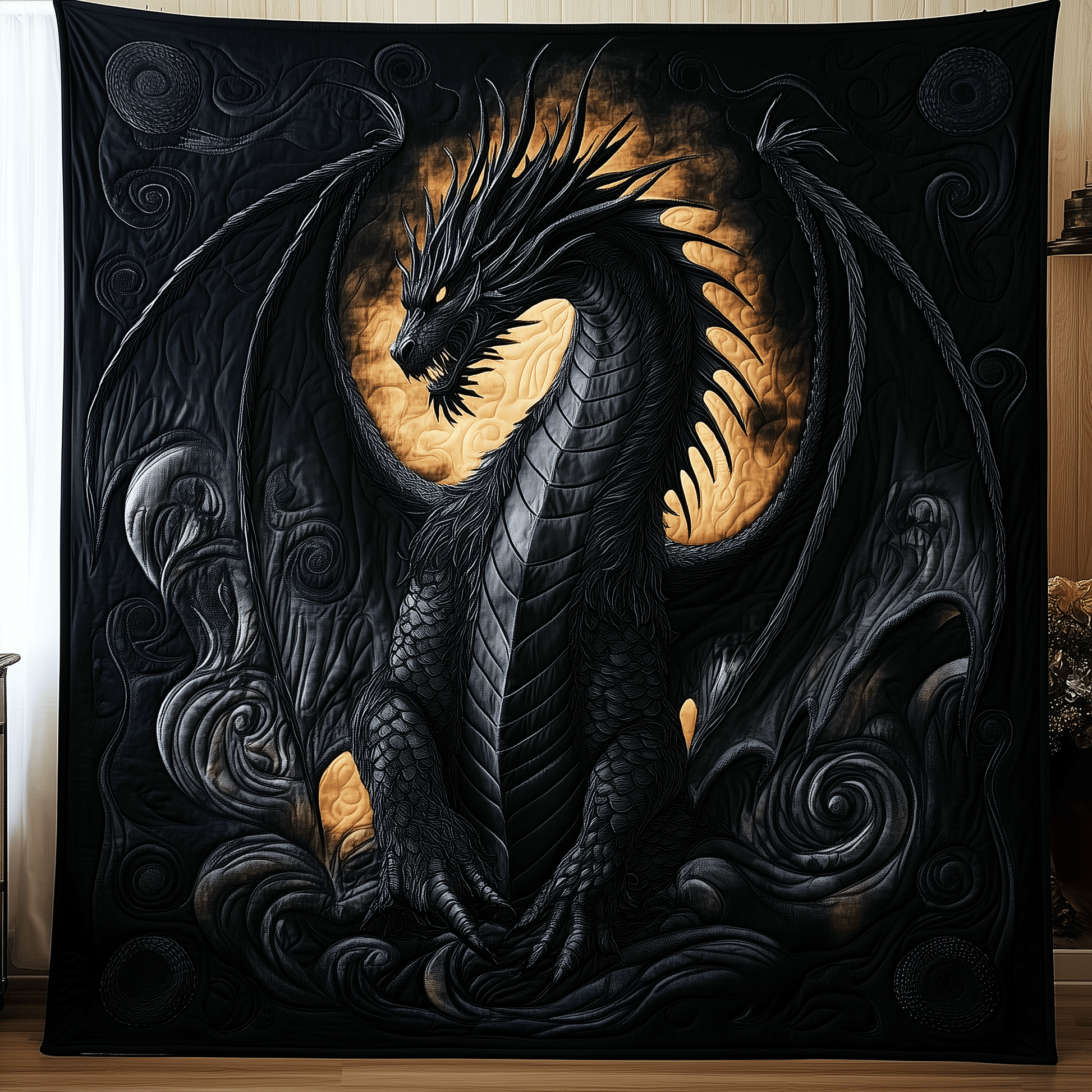 Majestic Dragon Quilted Blanket GFTOTP1359