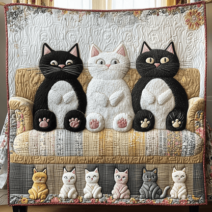 Funky Cat Quilted Blanket GFTOHD454
