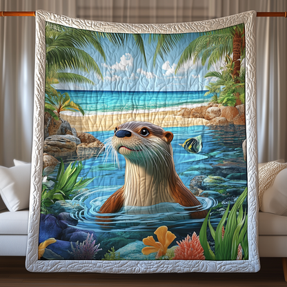 Otter Chillin' Paradise Quilted Blanket GFTOHD279