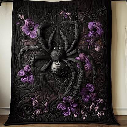 Black Spider Quilted Blanket GFTOAB1339